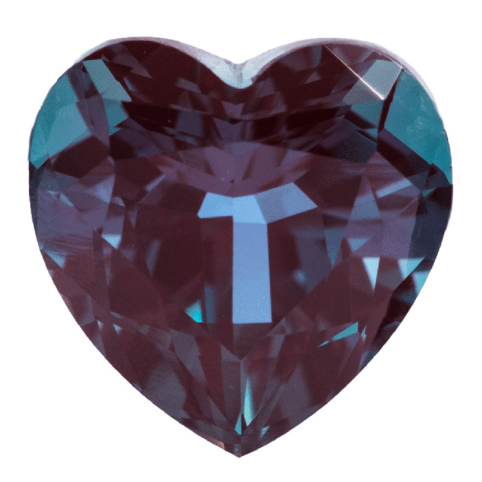 Alexandrite Gemstone Heart 2ct