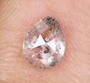 0.49 Ct, 6.0 X 4.6 X 2.1 MM, Natural Loose Diamond Salt And Pepper Pear Shape Diamond, Salt And Pepper Diamond Ring, Rustic Diamond, DG5676