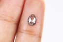 0.74 Ct, 7.1 X 5.4 X 2.3 MM, Natural Rustic Diamond Fancy Salt And Pepper Pear Shape Diamond For Wedding Jewelry, Mine Cut Diamond, DG7704