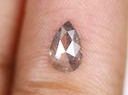 0.55 Ct, 7.1 X 4.5 X 2.0 MM, Natural Rustic Diamond Fancy Salt And Pepper Pear Shape Faceted Diamond, Pear Diamond Jewelry, Dwarkesh, DG7114