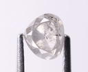 0.92 Ct, 5.2 X 5.8 X 3.7 MM, Natural Loose Diamond Gray Salt And Pepper Pear Shape Rose Cut Diamond, Real Crystal Ring, Birthstone, DG9638