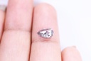 0.89 Ct, 7.7 X 5.0 X 3.0 MM, Natural Loose Fancy Salt And Pepper Pear Shape Rustic Diamond, Crystal Diamond Ring, Fine Diamond Jewelry, C247