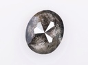 2.72 Ct, 9.8 X 8.2 X 3.9 MM, Natural Loose Diamond Fancy Salt And Pepper Oval Shape Diamond For Engagement Ring, Mine Cut Diamond, DG9728