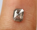 0.47 Ct, 5.2 X 4.0 X 1.7 MM, Natural Loose Diamond Salt And Pepper Emerald Shape Diamond, Antique Diamond, Salt And Pepper Rose Cut, DG3819