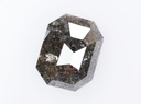 1.43 Ct, 7.9 X 5.8 X 3.2 MM, Natural Loose Diamond Fancy Salt And Pepper Emerald Shape Polished Diamond, Mine Diamond Ring, Dwarkesh, DG1173