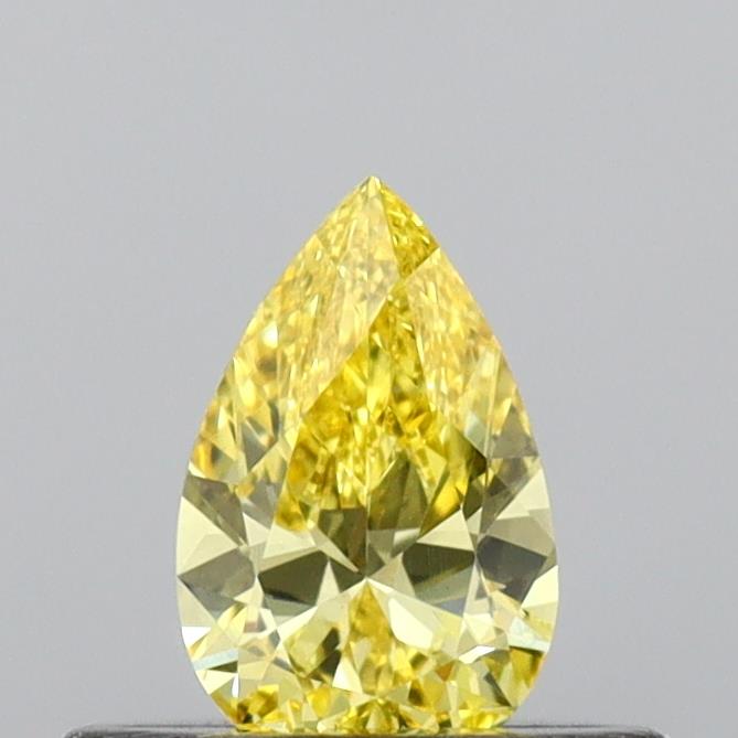LGD Fancy Yellow Vivid Pear 10*6  mm