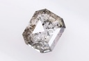 0.71 Ct, 5.4 X 4.6 X 2.6 MM, Natural Loose Diamond Salt And Pepper Emerald Shape Polished Diamond, Mine Diamond Ring, Rustic Diamond, DG9540