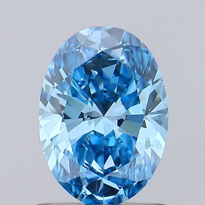 LGD Fancy Vivid Blue Oval 7*5 mm