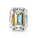 Loose Moissanite White Clean Emerald Cut 10.00 x 5.00 MM
