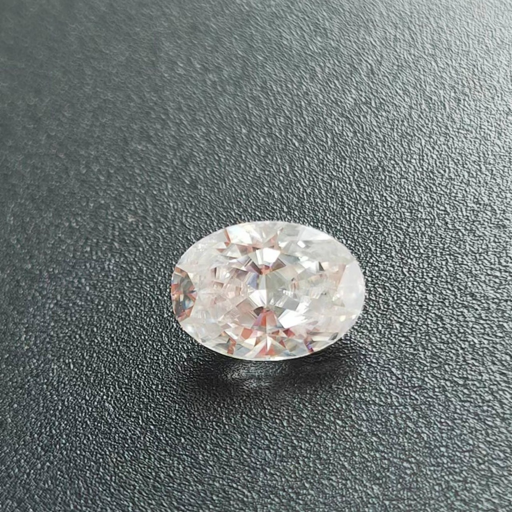 Loose Moissanite White Clean Oval Cut 10.00 x 7.00 MM