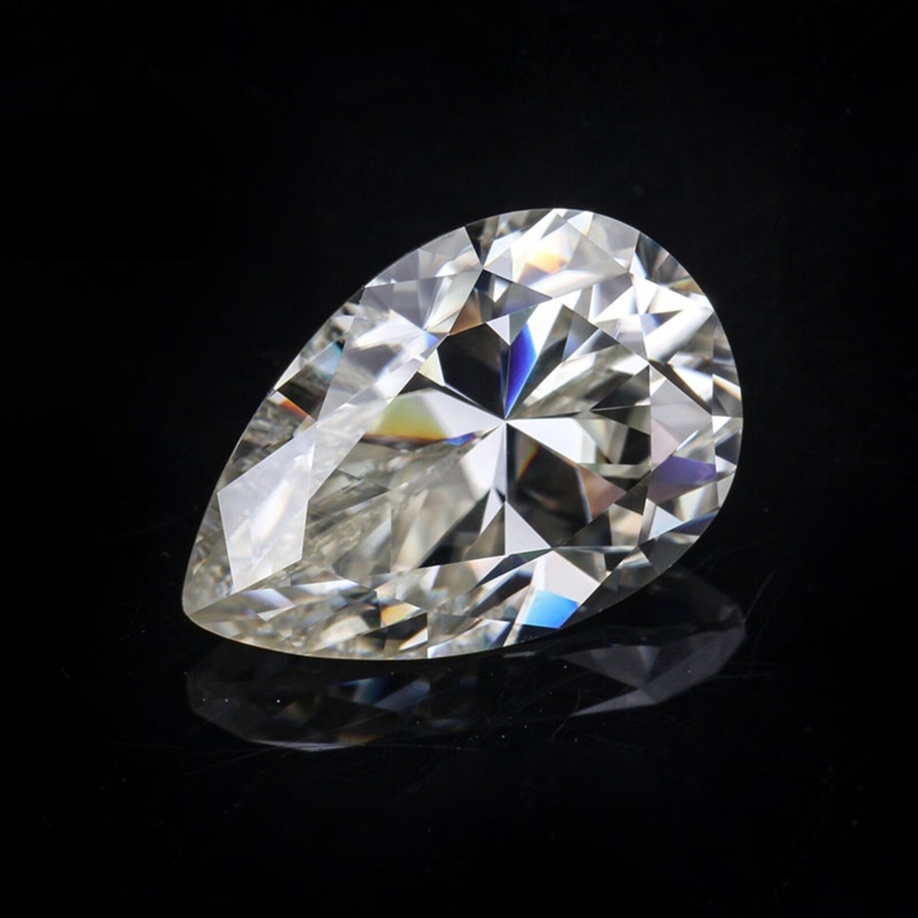 Loose Moissanite White Clean Pear Cut 8.00 x 5.00 MM