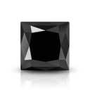 Loose Moissanite Black Clean Princess Cut 5.00 MM