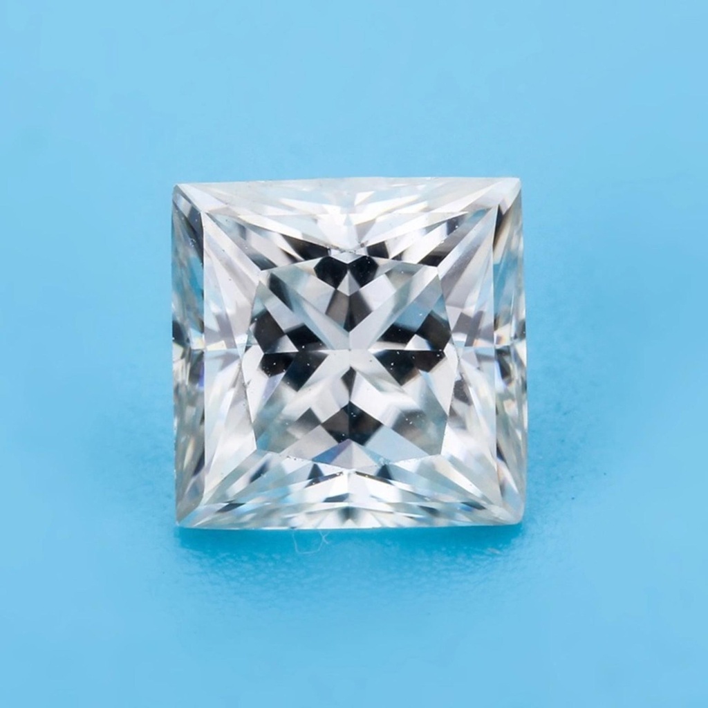 Loose Moissanite White Clean Princess Cut 6.50 MM