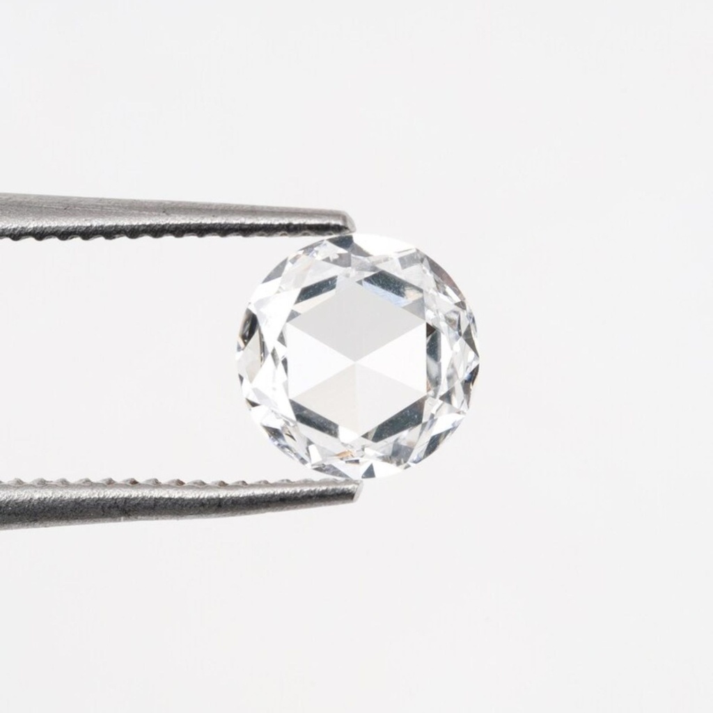 Loose Moissanite White Clean Rose Cut Round 4.50 MM