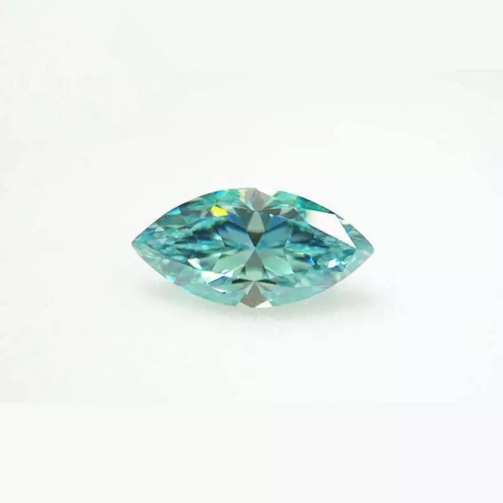 Loose Moissanite Blue Clean Marquise Cut 6.00 x 3.00 MM