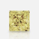 Loose Moissanite Canary Yellow Clean Princess Cut 6.00 MM
