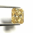 Loose Moissanite Canary Yellow Clean Radiant Cut 6.00 x 4.00 MM