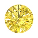 Loose Moissanite Canary Yellow Clean Round Cut 8.50 MM