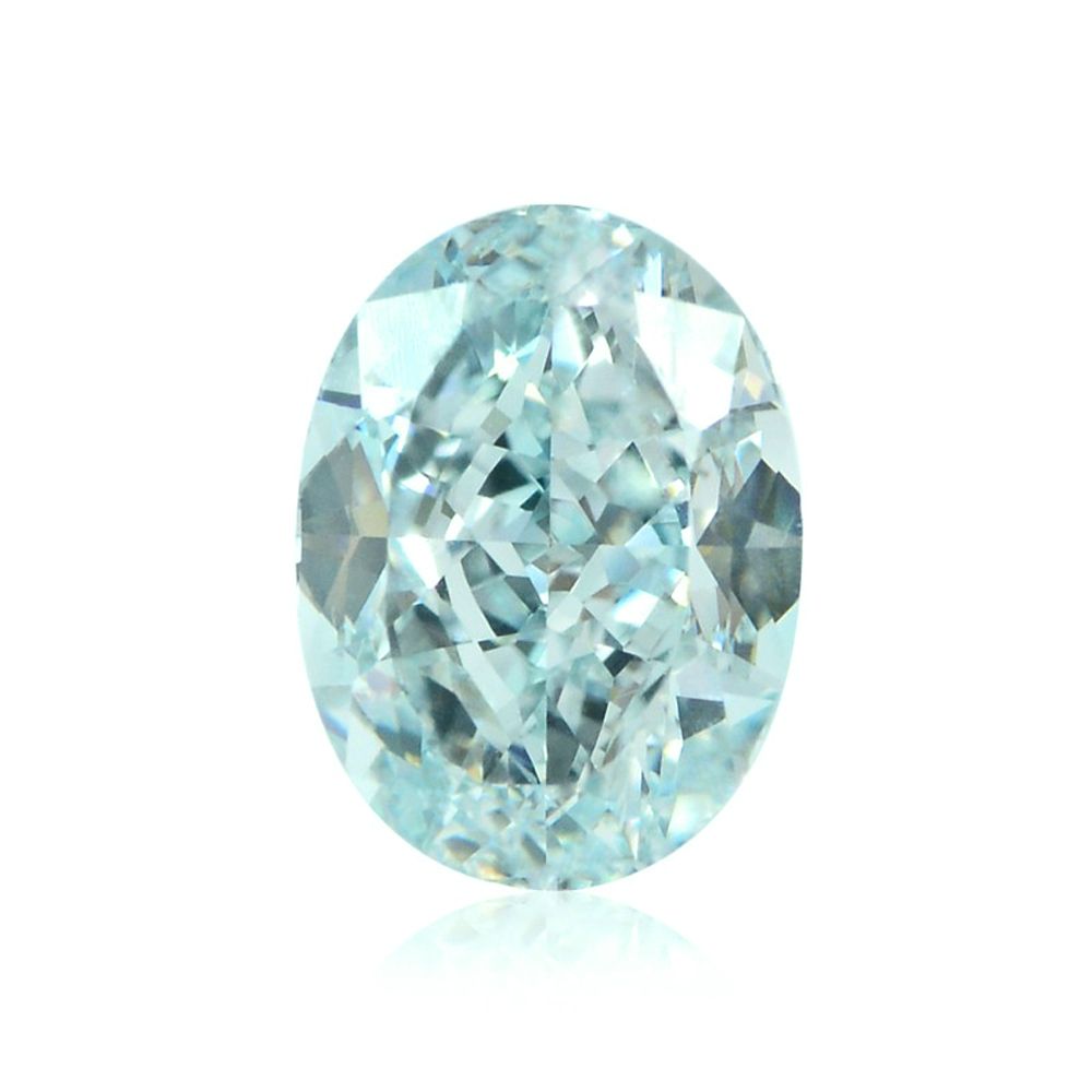 Loose Moissanite Fancy Blue Clean Oval Cut 6.00 x 4.00 MM
