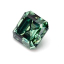Loose Moissanite Green Clean Asscher Cut 7.00 MM