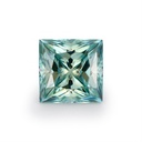 Loose Moissanite Green Clean Princess Cut 5.00 MM
