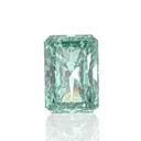 Loose Moissanite Green Clean Radiant Cut 10.00 x 8.00 MM