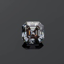 Loose Moissanite Grey Clean Asscher Cut 10.50 MM