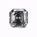 Loose Moissanite Grey Clean Asscher Cut 7.50 MM