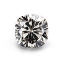 Loose Moissanite Grey Clean Cushion Cut 5.50 MM