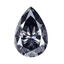 Loose Moissanite Grey Clean Pear Cut 8.00 x 5.00 MM