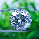 Loose Moissanite Ice Blue Clean Round Cut 11.00 MM