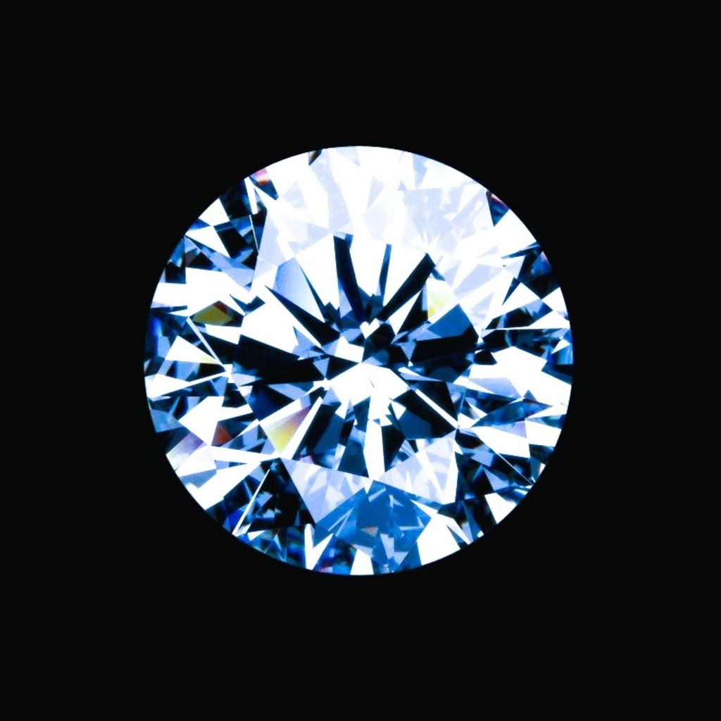 Loose Moissanite Ice Blue Clean Round Cut 3.25 MM - 1