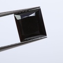 Loose Moissanite Jet Black Clean Princess Cut 6.00 MM