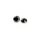 Loose Moissanite Jet Black Clean Round Cut 3.50 MM