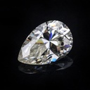 Loose Moissanite Off White Clean Pear Cut 6.80 x 4.25 MM