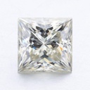 Loose Moissanite Off White Clean Princess Cut 5.00 MM
