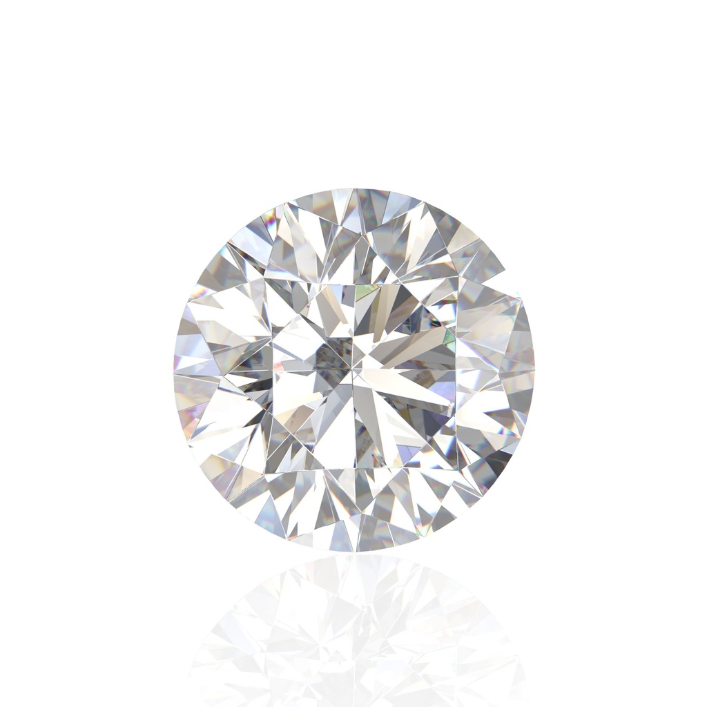 Loose Moissanite Off White Clean Round Cut 10.00 MM