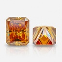 Loose Moissanite Orange Clean Radiant Cut 8.00 x 6.00 MM