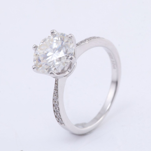  Round Moissanite Diamond Women Ring