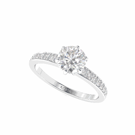 Round Diamond Women Ring