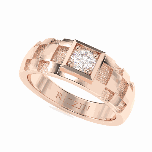  Round Diamond Men's Ring