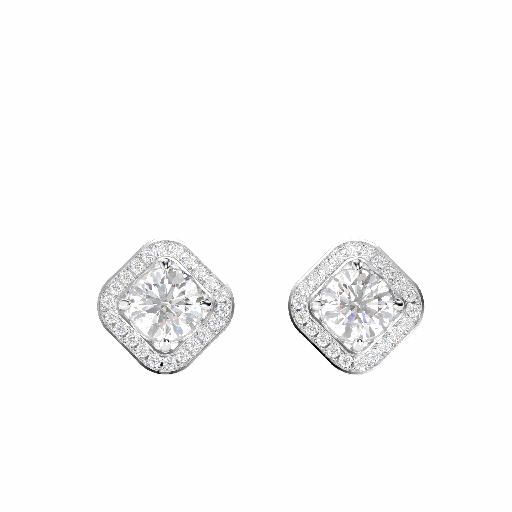 Round Diamond Earring