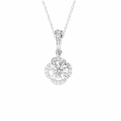  Round Cut Pendant For Women