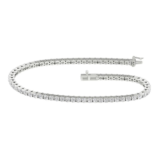 Round Cut Diamond Tennis Bracelet For Women
