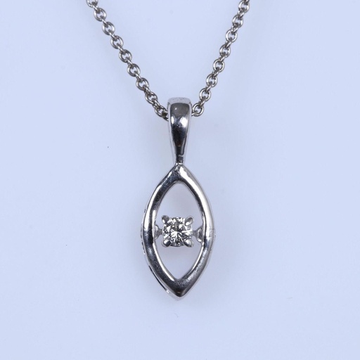 Round Cut Diamond Unique Pendant For Women