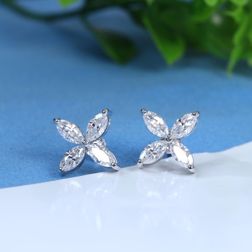  Marquise Cut Diamond Stud Earring For Women