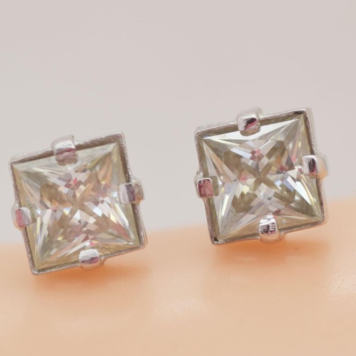  Princess Cut Stud Earrings For Women