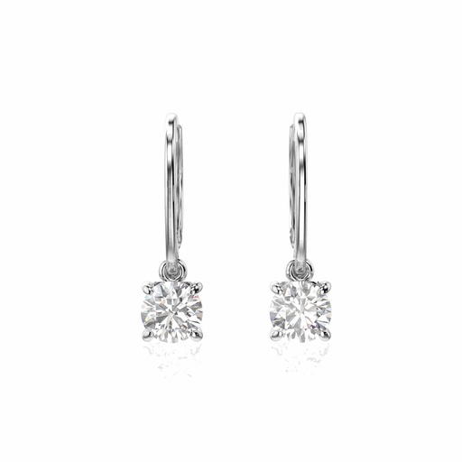 Round Cut Stone Drop Dangle  Earring For Women