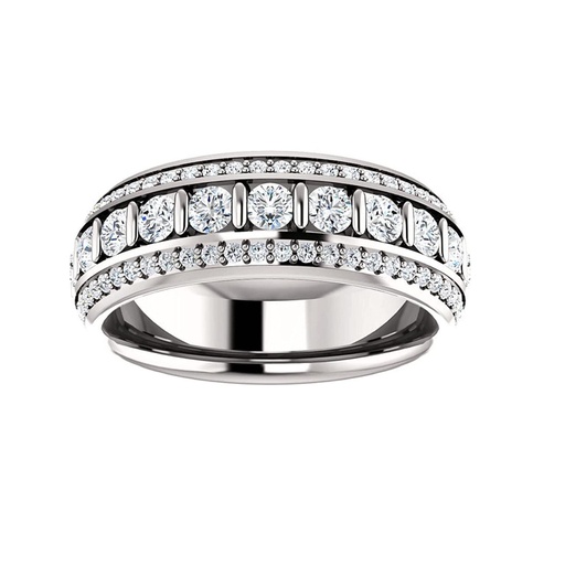  Round Cut Diamond Eternity Wedding Band For Women