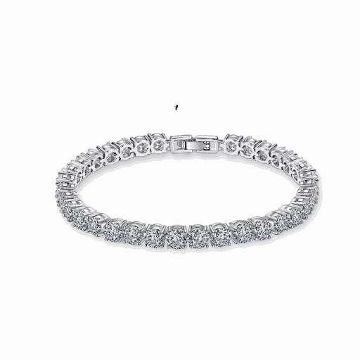 7.00 mm Round Cut Diamond Tennis Bracelet For Women